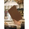 Box de 20 protège-menus A4 CLASSIC marron SECURIT Protège-menus A4