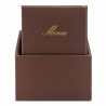 Box de 20 protège-menus A4 CLASSIC marron SECURIT Protège-menus A4
