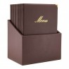 Box de 20 protège-menus A4 CLASSIC marron SECURIT Protège-menus A4