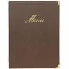 Protège-menu A4 CLASSIC marron SECURIT Protège-menus A4