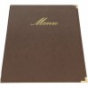 Protège-menu A4 CLASSIC marron SECURIT Protège-menus A4
