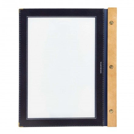 A4 WOOD menu holder SECURIT A4 menu protectors