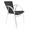 Fauteuil MANDELIEU LIGNE CHR CHAISES EN ALUMINIUM