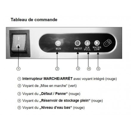 Machine à glaçons creux C26 - 25kg/j BARTSCHER Home