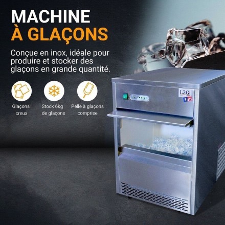 Machine à glaçons creux 50kg/j L2G Home