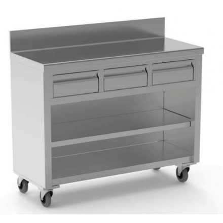Stainless steel trolley...
