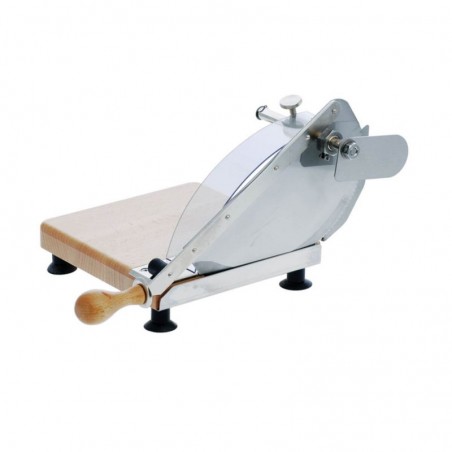 Coupe-pain à butée, socle en bois LOUIS TELLIER Bread cutter