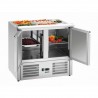 Saladette réfrigérée 900T2 + vitrine BARTSCHER Tables à pizza réfrigérées