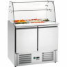 Saladette réfrigérée 900T2 + vitrine BARTSCHER Tables à pizza réfrigérées