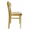 BASTIA wooden restaurant chair - CHR MARKET