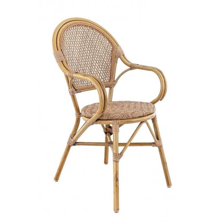 ROCHELLE braided rattan armchair  Gamme BREST