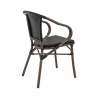 Fauteuil MONTMARTRE | Noir  CHAISES EN TOILE/CORDE
