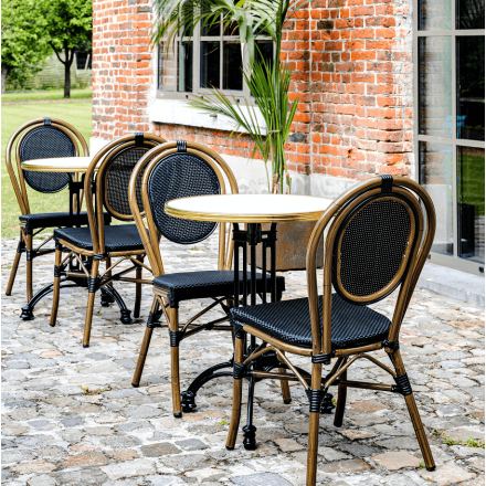 Chaise PARIS | Bordeaux & crème  Salle