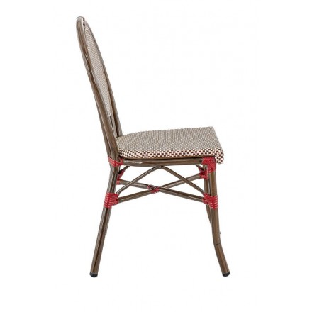 Chaise PARIS | Bordeaux & crème  Salle