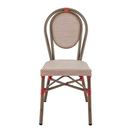 Chaise PARIS | Bordeaux & crème  Salle