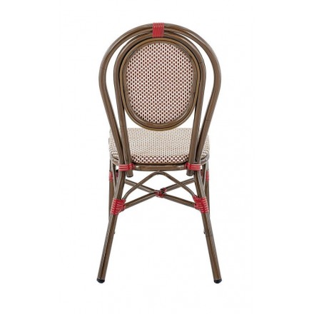 Chaise PARIS | Bordeaux & crème  Salle