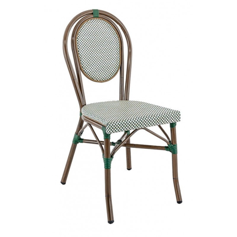 CHAIR PARIS GREEN/BEIGE  restaurant room