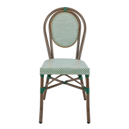 CHAIR PARIS GREEN/BEIGE  restaurant room