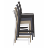 Chaise haute INCA noir  CHAISES EN POLYPROPYLÈNE