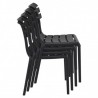 Chaise SORGUES | Noir LIGNE CHR CHAISES EN POLYPROPYLÈNE