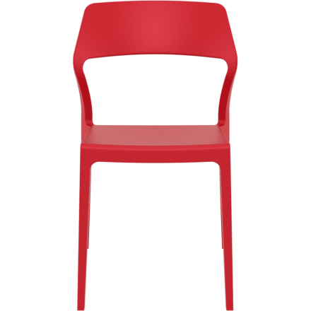 Chaise SNOW rouge  CHAISES EN POLYPROPYLÈNE