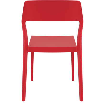Chaise SNOW rouge  CHAISES EN POLYPROPYLÈNE