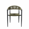 Fauteuil AMSTERDAM | Olive  CHAISES EN TOILE/CORDE