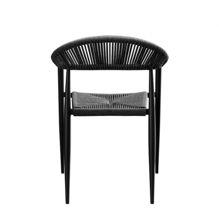 Fauteuil AMSTERDAM anthracite  CHAISES EN TOILE/CORDE