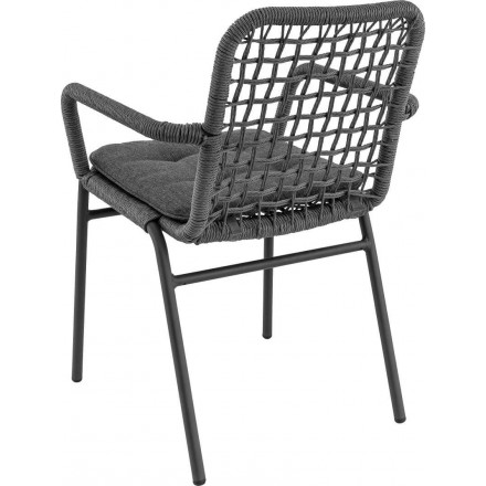 Fauteuil FIORI | Anthracite  CHAISES EN TOILE/CORDE