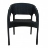 PANAMA armchair in woven resin - CHR MARKET