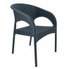 PANAMA armchair in woven resin - CHR MARKET