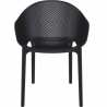Lot de 4 fauteuil SKY PRO NOIR  Salle