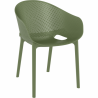 Lot de 4 fauteuil SKY PRO OLIVE  Salle