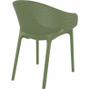 Lot de 4 fauteuil SKY PRO OLIVE  Salle