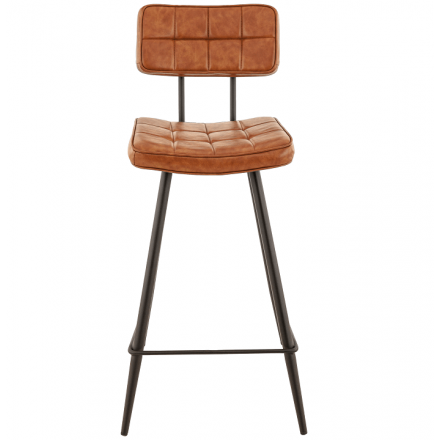 Lot de 2 chaises hautes MAURICE BST65 cognac  Chaises d'intérieur