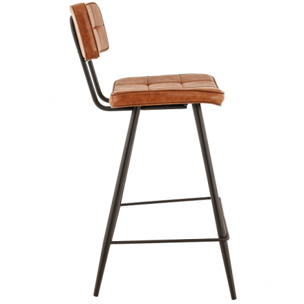 Lot de 2 chaises hautes MAURICE BST65 cognac  Chaises d'intérieur