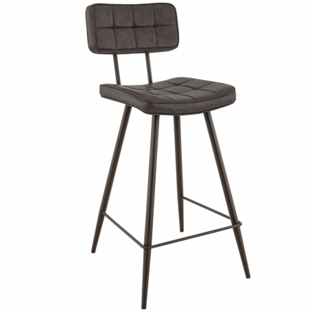 Lot de 2 chaises hautes MAURICE BST65 anthracite  Chaises d'intérieur