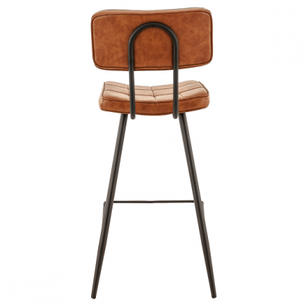 Lot de 2 chaises hautes MAURICE BST80 cognac  Chaises d'intérieur