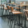 High chair MAURICE BST80 cognac BE EXPRESS INDOOR CHAIRS