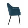 Set of 2 armchairs ALFONSE petrol BE EXPRESS INDOOR CHAIRS