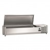 Refrigerated Saladette 5xGN1/4 with stainless steel lid - CHR MARKET