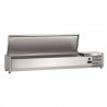 Refrigerated Saladette 7xGN1/4 with stainless steel lid - CHR MARKET