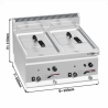 Friteuse à gaz 8+8 Litres (13,2 kW)  Série 600 IMBISS