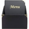 Box of 10xA4 black menu holders - CHR MARKET