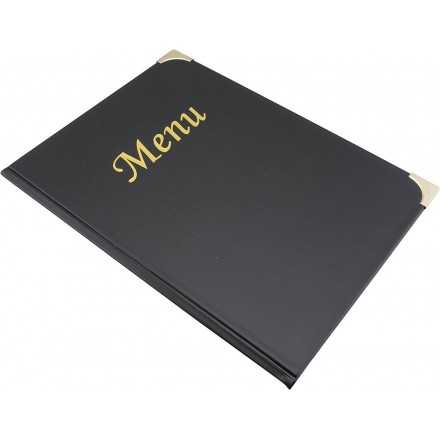 Box de 10 protège-menus A4 BASIC noir SECURIT Protège-menus A4