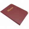 Box of 10 A4 burgundy menu holders - CHR MARKET