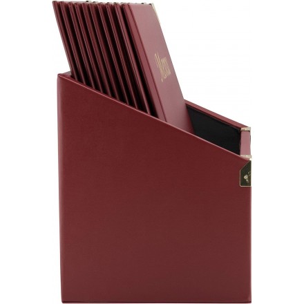 Box de 10 protège-menus A4 BASIC bordeaux SECURIT Protège-menus A4