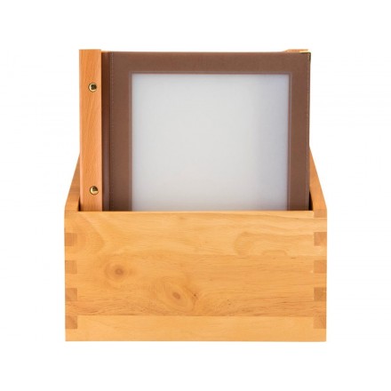 Box de 20 protège-menu A4 WOOD SECURIT Protège-menus A4