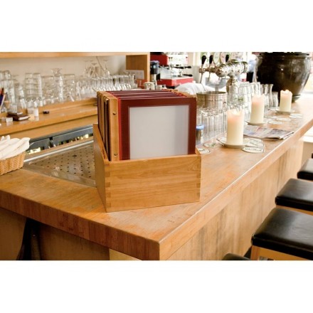 Box de 20 protège-menu A4 WOOD SECURIT Protège-menus A4