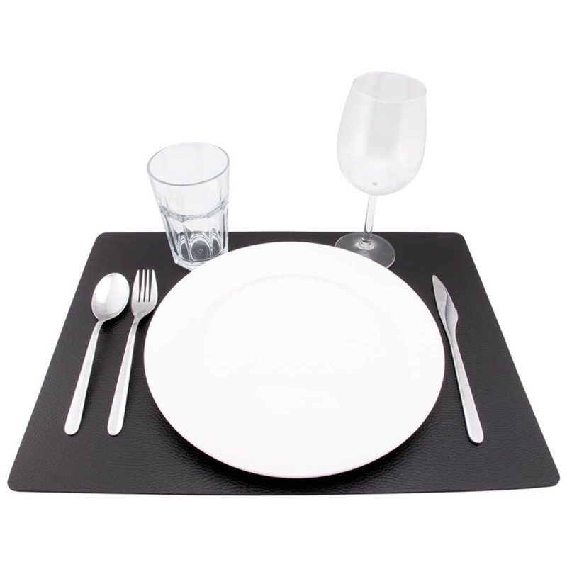 Set de table en cuir BLACK RAW SECURIT Articles divers
